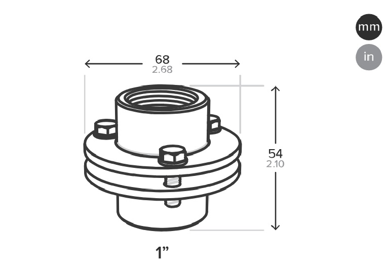 Drawing of JT fountain Cable Inlet